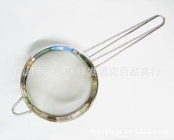 12cm handle flour sieve wide edge stainless steel manual filter screen sieve powder icing 12CM