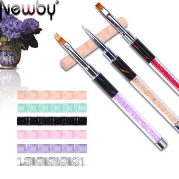 Newby Manicure Tools Pen Holder Nail Salon Tools and Supplies Phototherapy Pen Crystal Pen Holder Japanese Style Acrylic Pen Holder