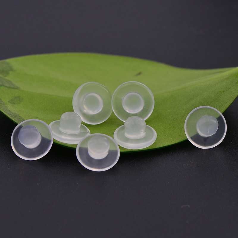 现货批发防滑耳夹防痛垫环保硅胶耳夹垫透明隐形螺旋耳夹软胶垫