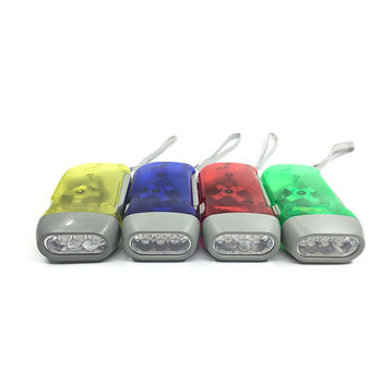 Hand-Pressed Automatic Power Generation Hand-Pinch Emergency Flashlight Led Manual Ultra-Bright Convenient Rechargeable Creative Flashlight