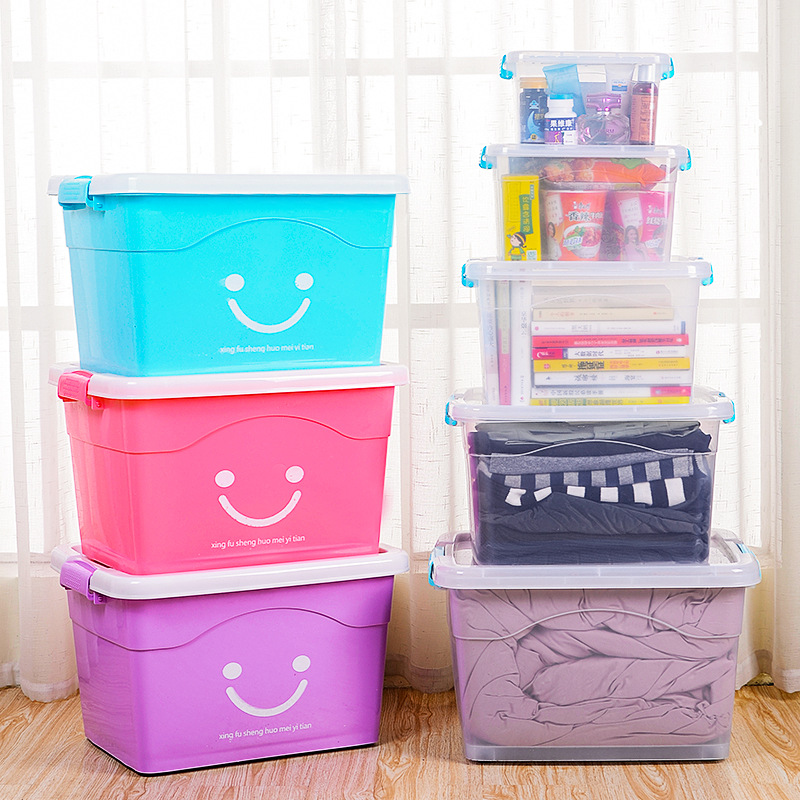 Factory wholesale transparent storage box plastic storage box toy storage box luggage storage box portable storage box