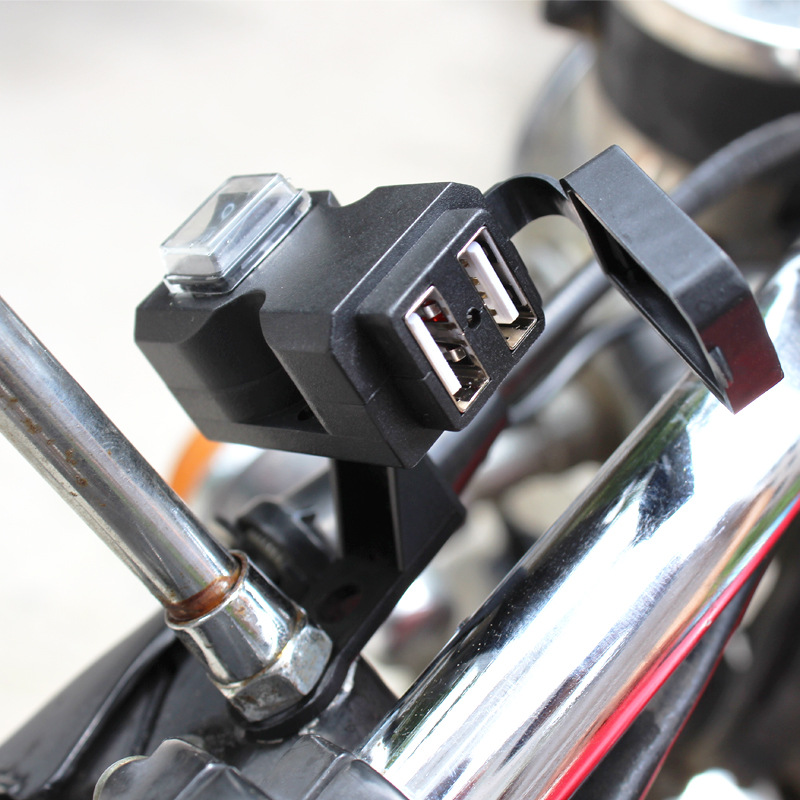 motorcycle usb mobile phone charger electric car mobile phone charger dual port usb mobile phone charger waterproof