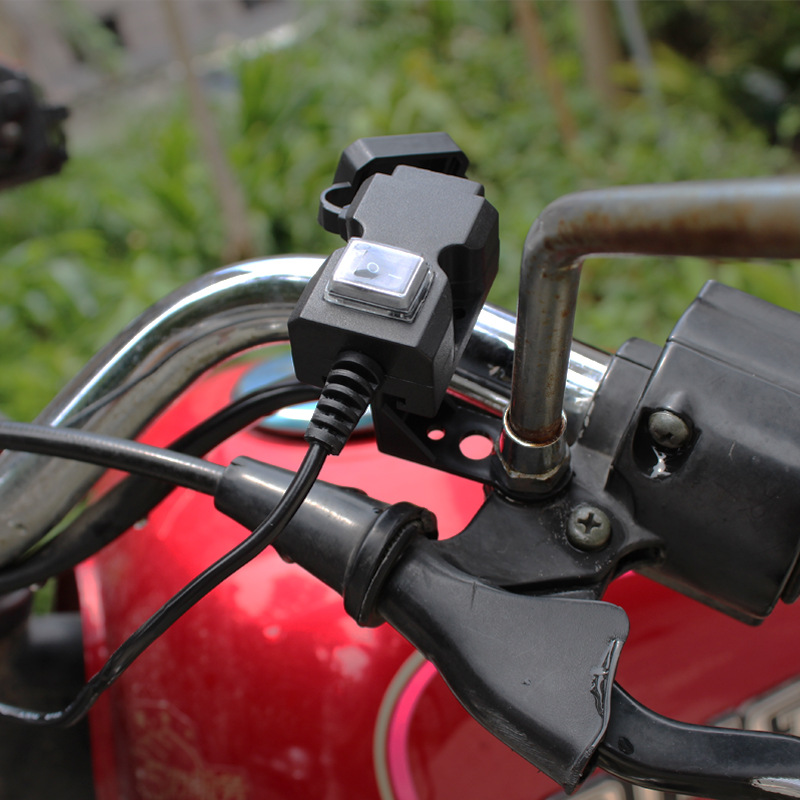 motorcycle usb mobile phone charger electric car mobile phone charger dual port usb mobile phone charger waterproof
