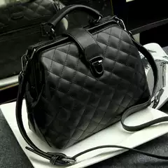 Women's Doctor Bag 2025 Korean Style Quilted Shoulder Bag Versatile Crossbody Handbag Dropshipping New