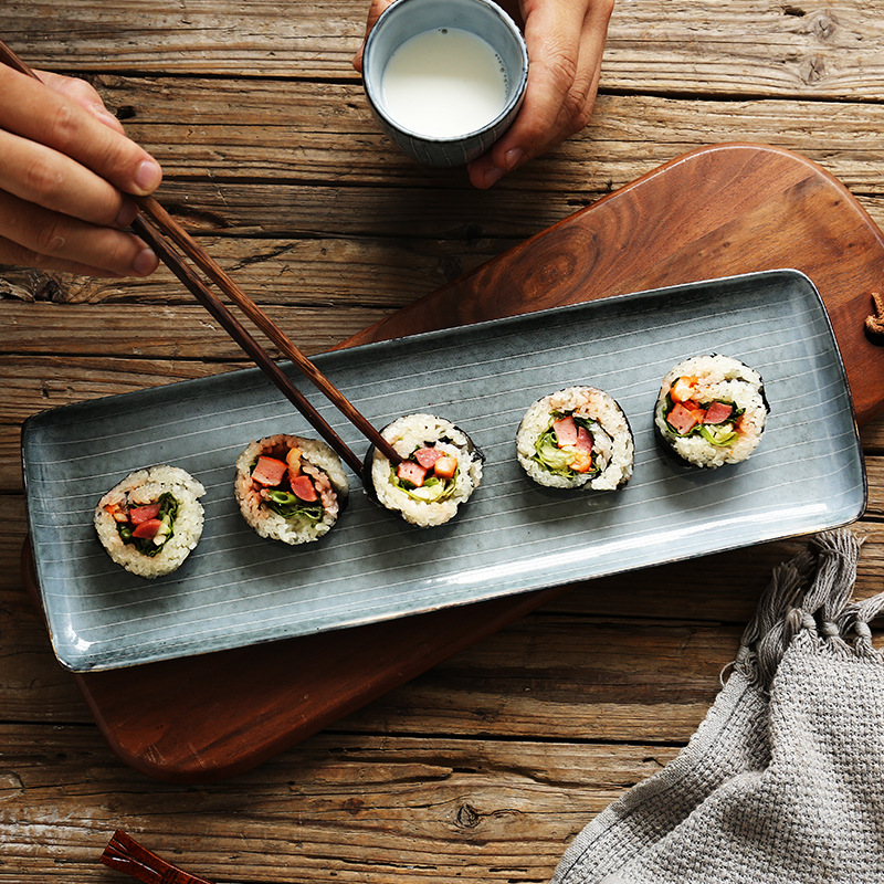 Creative Alien Stripe Personalized Ceramic Tableware Hotel Restaurant Cafe Fruit Salad Bowl Flavor Plate Manufacturers