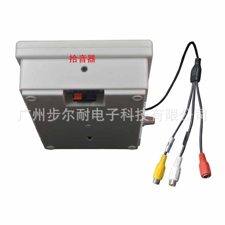 Active built-in power amplifier with pickup monitor intercom speaker 6WDC12V camera two-way shouting external