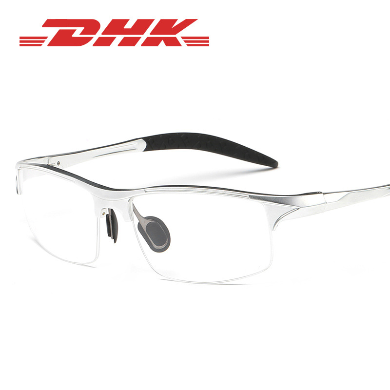 Explosive glasses frame Men's sports flat lens myopia aluminum magnesium half frame optical glasses frame 8177 glasses wholesale