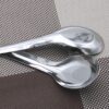 Stainless steel tableware long handle spoon big tip 05 thick orchid flat spoon spoon canteen fast food restaurant soup spoon