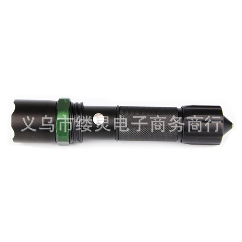 批发户外骑行强光手电充电式远射变焦手电筒套装活动礼品远射手电