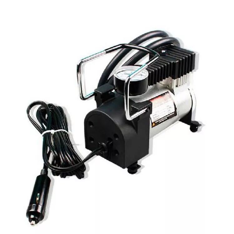 Cross-border single-cylinder metal air pump 12V car mini car tire pressure detection air pump factory outlet