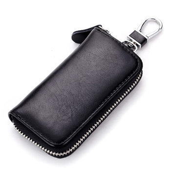 Genuine Leather Large-Capacity Key Bag Multi-Functional Men's and Women's Universal Trendy Car Key Bag Factory Direct Sales Key Bag