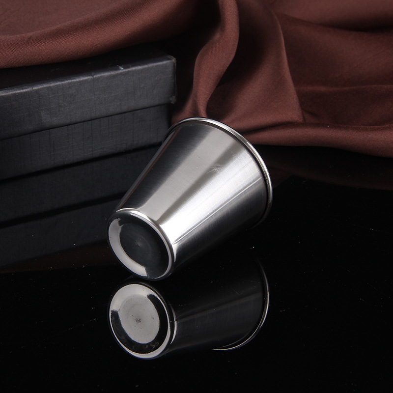 Factory direct stainless steel wine glass set 70 ml wine glass set Tea Cup wholesale