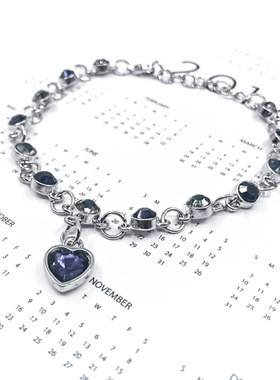 新款时尚女士手链海洋之心手链饰品跨境爆款首饰水晶手链