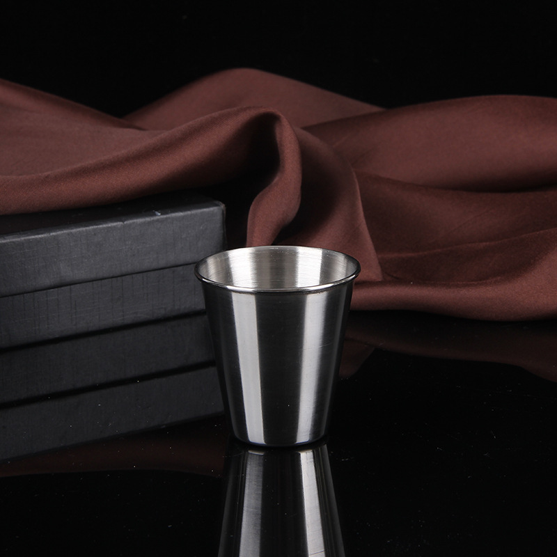 Factory direct stainless steel wine glass set 70 ml wine glass set Tea Cup wholesale