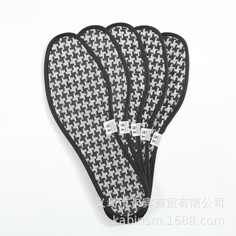 Deodorant insoles women and men sweat-absorbent deodorant breathable cotton hand-padded leather shoes sports insoles wholesale autumn and winter