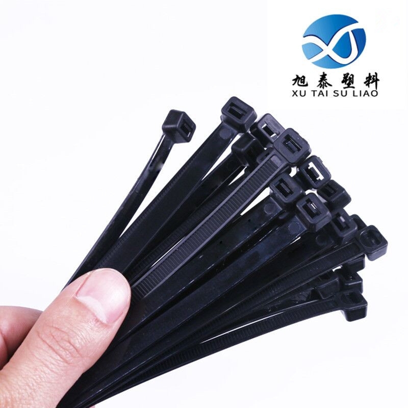 Manufacturers a large number of self-locking cable ties cross-border cable ties with black plastic cable ties with black and white cable ties