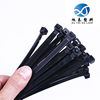 Manufacturers a large number of self-locking cable ties cross-border cable ties with black plastic cable ties with black and white cable ties