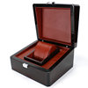 High-grade glossy paint flip red wood grain watch box paint wooden watch box watch box