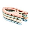 Travel supplies outdoor portable plastic folding clothes hanger travel color clothes hanger/hanger children clothes hanger