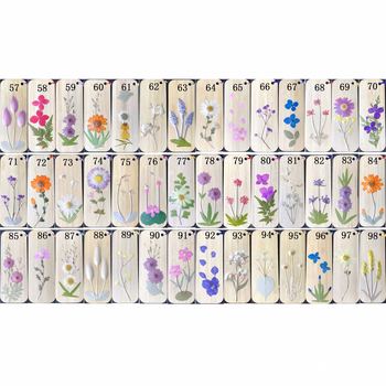 Real flower bamboo piece dried flower bookmark scenic spot tourism Memorial scenic spot bamboo handmade wholesale tassel