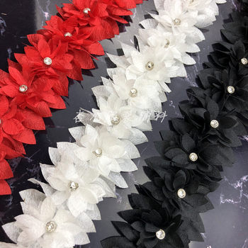 New three-dimensional flower lace hand kapok yarn with Diamond Bar Code swimsuit dress Barbie and other clothing accessories
