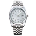 White face silver belt Men's 7#