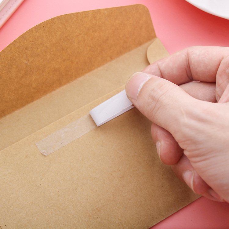 Factory Direct Sales Double-Sided Tape about 12m Length and Width 8mm Double-Sided Tape Wholesale Transparent White Strong Tape Office Supplies