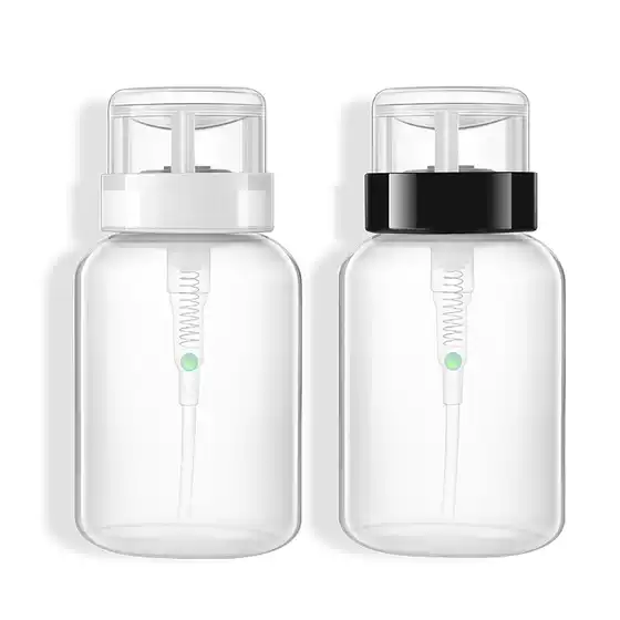 Nail art tools and supplies nail polish remover nail polish remover cleaning liquid is bottled 200ml white black lid press bottle with lock
