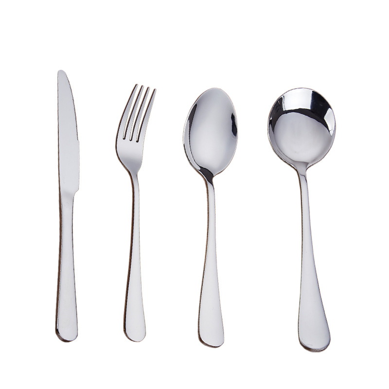 Cross-Border Stainless Steel Tableware Household Stainless Steel Knife, Fork, and Spoon 1010 Knife and Fork Set Western-Style Knife and Fork