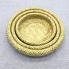 Double-layer hollow bamboo basket steamed bread bamboo products storage bamboo basket woven bamboo fruit basket wholesale