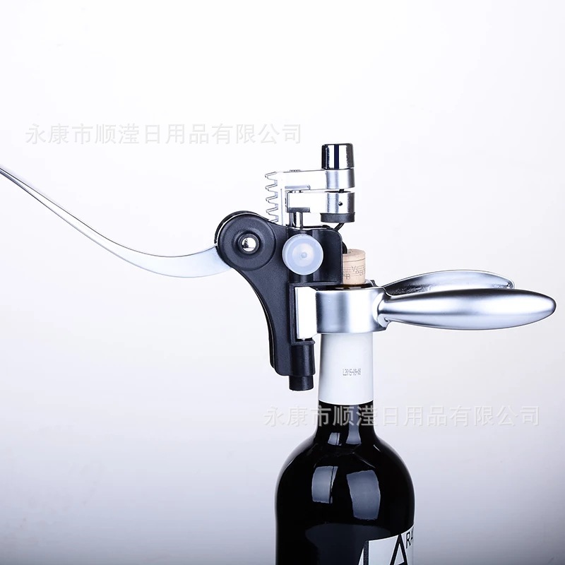 Rabbit head bottle opener nine-piece wine leather box wine bottle opener wine thermometer wine stopper set