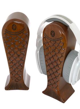 耳机架实木游戏展示架摆件 Wood Display Stand Holder Hanger