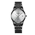 Women's white face and black belt 8#
