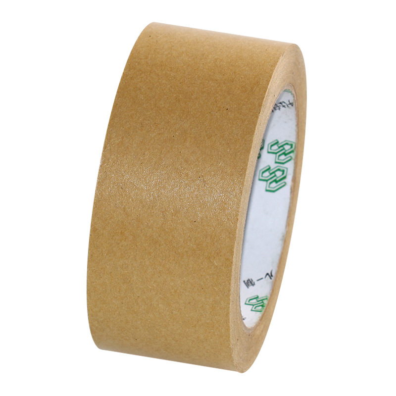 Factory Direct Sales Yilin Kraft Paper Tape Self-Adhesive Sealing Tape Water-Free Kraft Paper Tape Wholesale Sealing High Adhesion