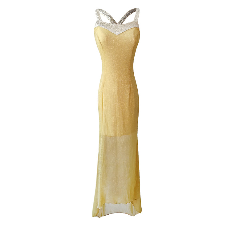 Sexy Sequin Maxi Dress Sleeveless Elegant Party Wear Perfect for Evening Events Wholesale Available