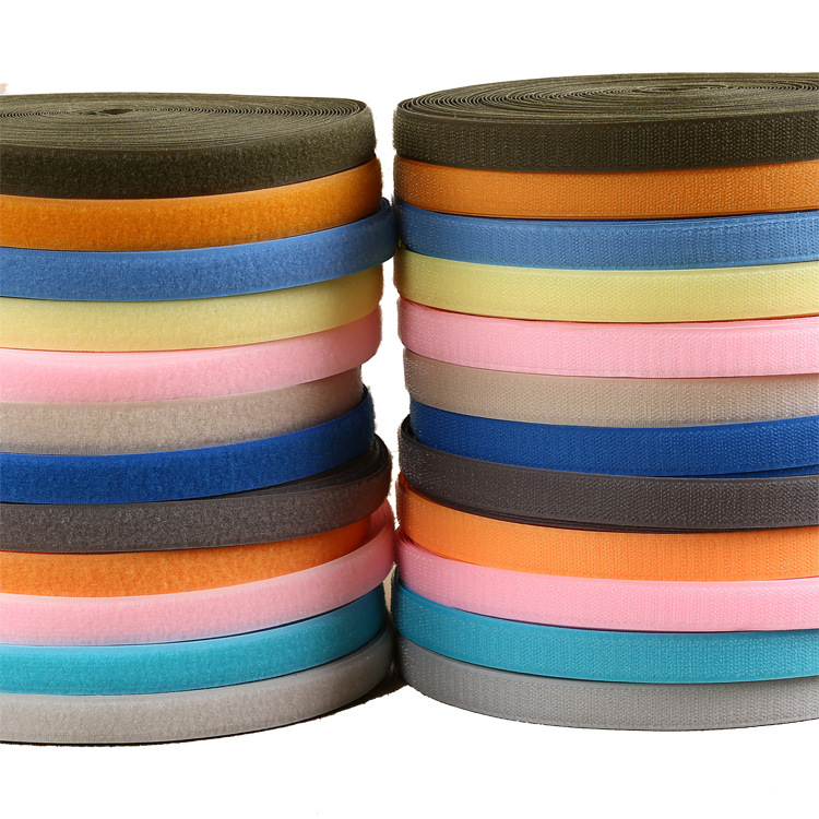 Velcro color adhesive tape polyester 10mm-150mm black and white color glue-free female buckle sewing-type adhesive tape