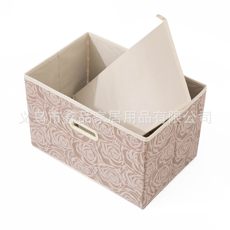 New Storage Box Rose Graphics and Text New Material Storage Box Large, Medium and Small Various Sizes Storage Box Multi-Function
