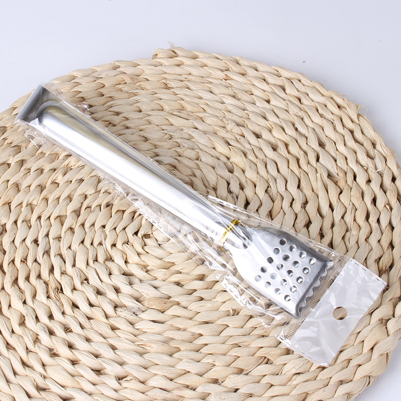 Magnetic Stainless Steel Bread Clip Square Head with Holes Food Clip Thickened Anti-scald Barbecue Clip Multifunctional Baking Tool