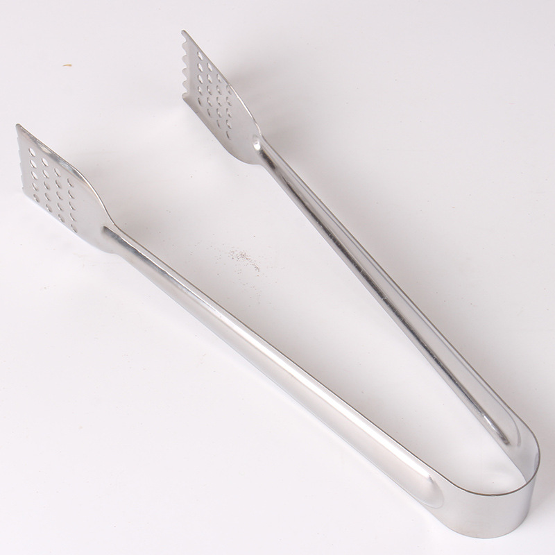 Magnetic Stainless Steel Bread Clip Square Head with Holes Food Clip Thickened Anti-scald Barbecue Clip Multifunctional Baking Tool
