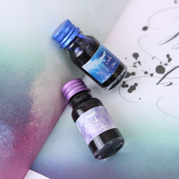 Color ink 10 color set cartoon depicts color ink student pen dip pen non-carbon non-blocking pen ink