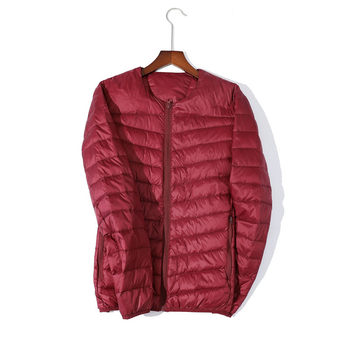 Cross-border Autumn and Winter Down Jacket Men's Lightweight Short New Large Size Korean Style Slim-fit Fashionable Casual Warm Jacket Trendy