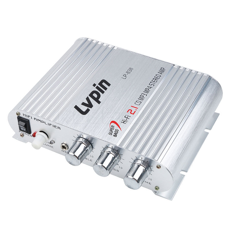 LP-838 lvpin power amplifier 2.1 Channel small power amplifier high fidelity audio amplifier LP-838 audio