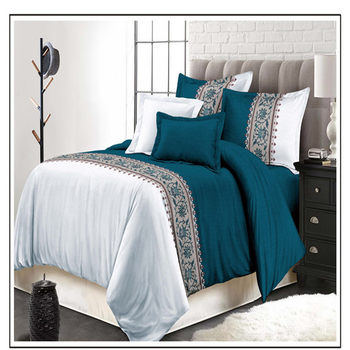 New AliExpress Amazon kit wish hot-selling simple plain bedding [can be customized] four-piece set