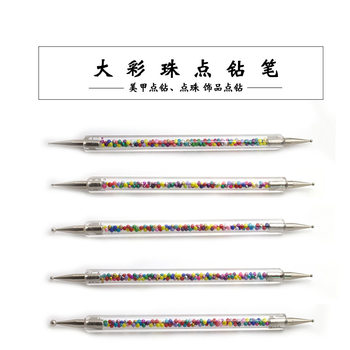 Factory Double Head Point Drill Pen Color Bead Point Brush Point Flower Needle Manicure Pen Set Double Head Manicure Pen Manicure Tools