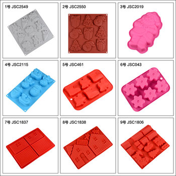 Manufacturers in stock Christmas baking suit mold Christmas silicone mold silicone cake baking decoration mold