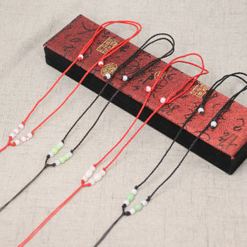 Eight-Bead Stretch Pendant Rope Pendant Necklace Rope DIY Crystal Jewelry Accessories Jewelry Rope Jade Ball Bead Chain Wholesale