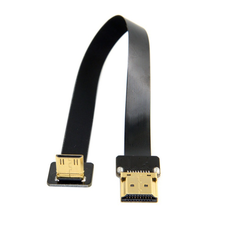 Hd-190 90 Degree Upper Elbow Camera Fpv Mini Hdtv to Mi Hd Cable Fpc Flexible Cable Computer Cable