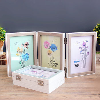 Nordic Photo Frame Set 6 Inch 7 Inch Retro Creative Folding Combination 6 Inch 7 Inch Photo Frame Decorations Wholesale