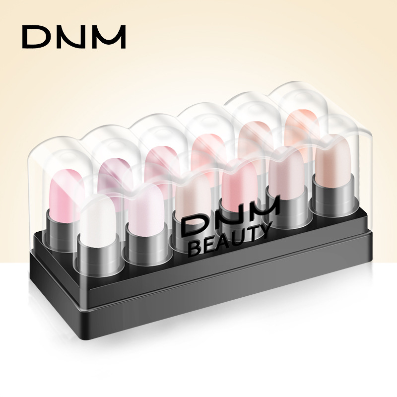 Dnm Set 12-Color Eyeshadow Box Set, Aegyo-Sal Pen, Highlighter, Pearlescent Pen, Highlighter Stick, Sweat-Proof Peach Blossom Makeup Cross-Border Wholesale