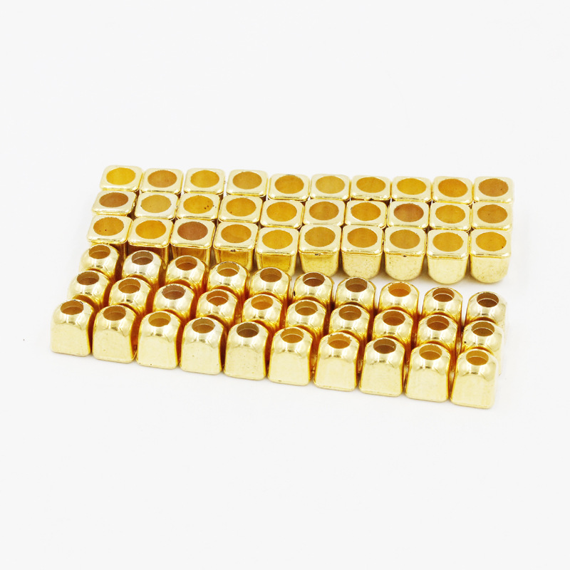 Electroplated gold plastic Bell plastic rope buckle wholesale in stock drawstring bag Jewelry pendant accessories Bell